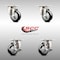 Service Caster 3 Inch 316SS Black Polyurethane Wheel Swivel Top Plate Caster Brakes SCC, 2PK SCC-SS31620S314-PPUB-BLK-2-TLB-2 - alternate 5